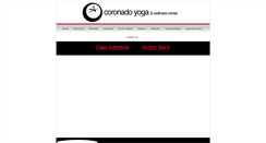 Desktop Screenshot of coronadoyoga.com